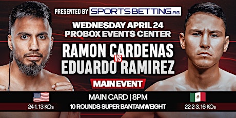 Live Boxing - Wednesday Night Fights! - April 24th - Cardenas vs Ramirez