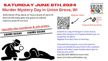Imagem principal do evento Murder Mystery Day in Union Grove