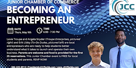 Becoming An Entrepreneur (Junior Chamber of Commerce)