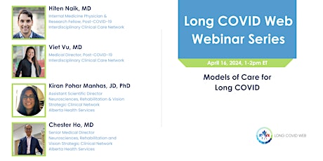 Long COVID Web: April 2024 Webinar