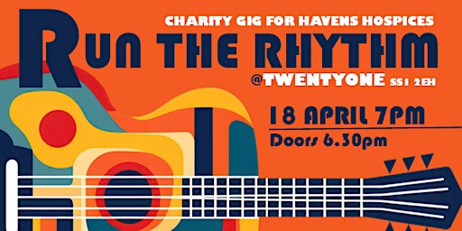 Imagem principal do evento Run the Rhythm: Charity gig for Havens Hospices