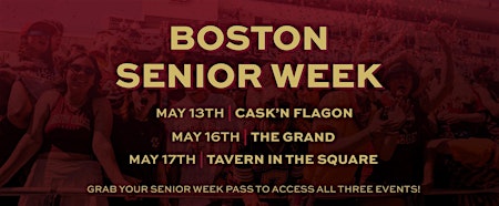 Primaire afbeelding van BOSTON SENIOR WEEK 2024