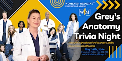 Image principale de Women In Medicine's Trivia Night: Grey's Anatomy