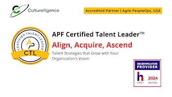Imagem principal do evento APF Certified Talent Leader™ (APF CTL™) | Apr 22-23, 2024