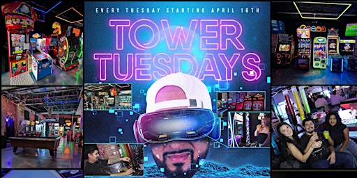 Imagem principal do evento Tower Tuesdays at Reset Arcade Bar | No Cover