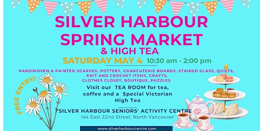 Imagem principal do evento Silver Harbour Spring Market & High Tea