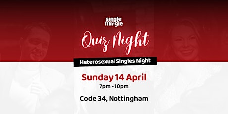 Singles Quiz Night @ Code 34 (all ages) primary image