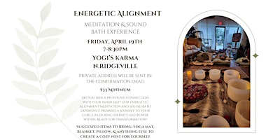 Energetic Alignment Meditation & Sound Bath Experience at Yogi's Karma  primärbild