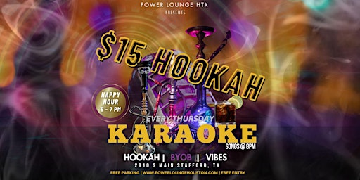 Primaire afbeelding van Karaoke X Power Lounge HTX X Thirsty Thursdays