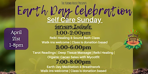 Primaire afbeelding van Earth Day Celebration Self Care Sunday