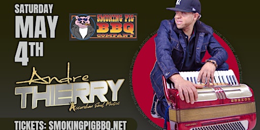 Primaire afbeelding van ANDRE THIERRY LIVE @SMOKING PIG BBQ