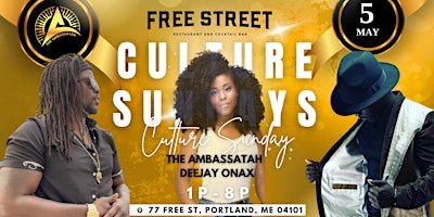Primaire afbeelding van Culture Sunday Brunch & Day Party @ Free Street hosted by the Ambassatah