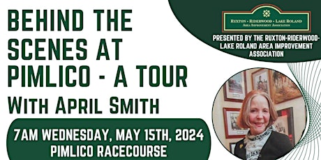 Behind the Scenes at Pimlico - A Tour with April Smith