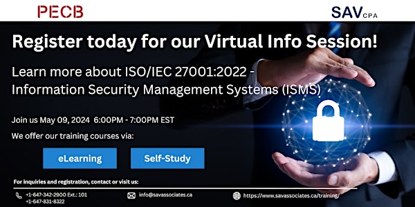 Join Our Info Session! Unleashing the Power of ISO/IEC 27001:2022