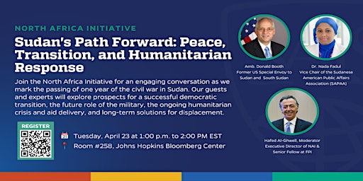 Imagem principal do evento Sudan's Path Forward: Peace, Transition, and Humanitarian Response