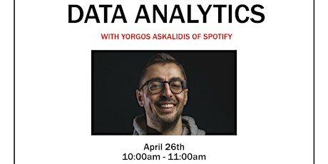 Data Analytics Talk with Yorgos Askalidis