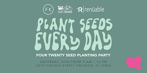 Image principale de Green Thumb Gathering: Earth Day Planting Party w/ Fresh Kitchen & Renuable