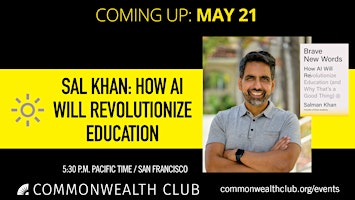 Imagem principal do evento Sal Khan: How AI Will Revolutionize Education