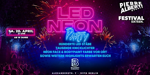 Primaire afbeelding van LED NEON SPECIAL by Festival Sixteen