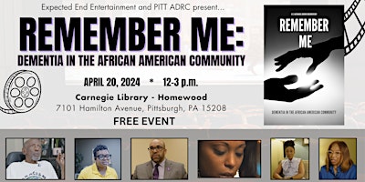 Imagem principal do evento Remember Me - Dementia Documentary - Pittsburgh