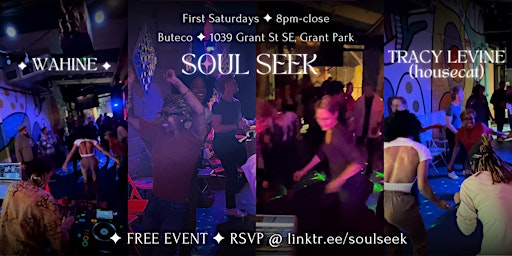 FREE! Soul Seek with Wahine & DJ Tracy Levine (HouseCat) primary image