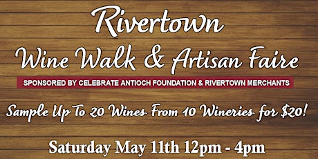 Rivertown Wine Walk and Artisan Faire primary image