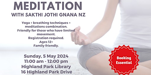 meditation with Sakthi Jothi Gnana NZ primary image