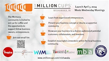 Image principale de 1 Million Cups Mishawaka - Grand Opening & Ribbon Cutting