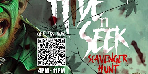 Imagem principal do evento 420 Haunted Scavenger Hunt Find Prizes in EACH  Room(13) & 4/20 Afterparty