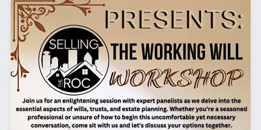 Imagem principal do evento Selling The Roc: The Working Will Workshop