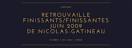 Enfin les retrouvaille finissants/finissantes Juin 2009 de Nicolas-Gatineau