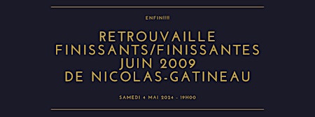 Primaire afbeelding van Enfin les retrouvaille finissants/finissantes Juin 2009 de Nicolas-Gatineau