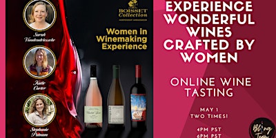Women in Winemaking Boisset Wine Tasting primary image