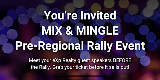 Imagen principal de Mix & Mingle Pre-Rally Event