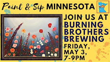 Primaire afbeelding van May 3 Paint & Sip at Burning Brothers Brewing