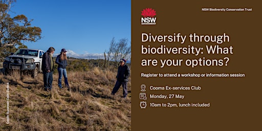 Imagen principal de Diversify through biodiversity: What are your options? Cooma workshop