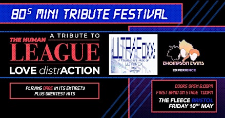 80s Mini Tribute Fest: Tributes to Human League / Ultravox / Thompson Twins