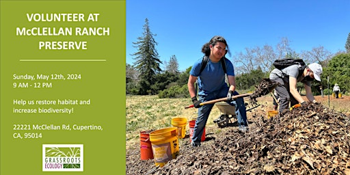 Primaire afbeelding van Nurture Nature: Volunteer Outdoors in Cupertino at McClellan Ranch Preserve