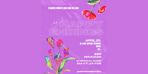 Imagem principal do evento Happy Endings 4/20 feat. Navy Jayde