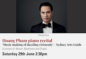 Hoang Pham piano recital at Opus30 primary image