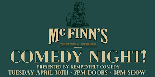 Mc Finns Traditional Irish Pub Comedy Night! primary image