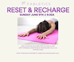 FREE Pilates Reset and Recharge primary image