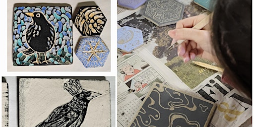 Immagine principale di Decorate Sgraffito Pottery Tiles with Ceramicist Elaine Humpleby 