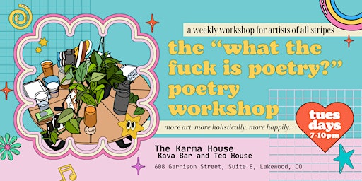 Imagen principal de the "what the fuck is poetry?" poetry workshop