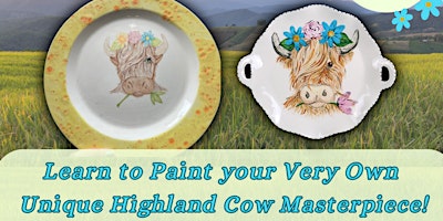Primaire afbeelding van Highland Cow Painting Class Fri May 3rd