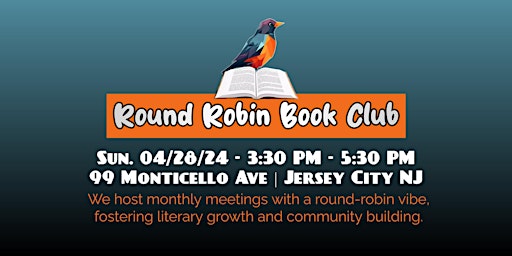 Jersey City's ROUND ROBIN BOOK CLUB: supporting local authors and venues. primary image