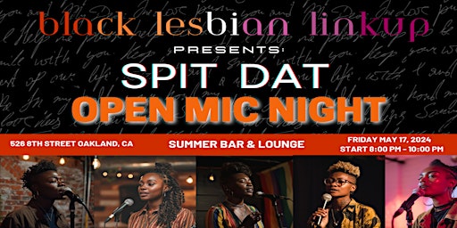 Spit Dat: Open Mic Night primary image