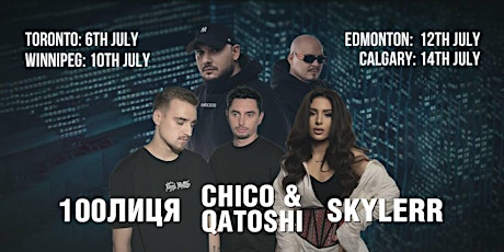 Chico & Qatoshi, Skylerr, 100lytsia Live Concert