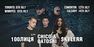 Chico & Qatoshi, Skylerr, 100lytsia Live Concert  primärbild