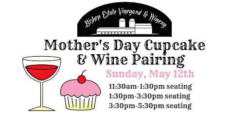 Imagem principal do evento Mother's Day Wine and Cupcake Pairing at Bishop Estate